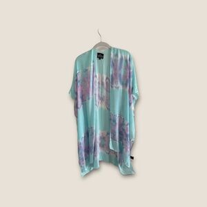 Angie Boutique Watercolor Kimono Beach Cover Up One Size